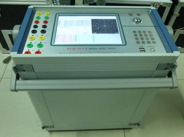 High Performance Protective Relay Test Set Relay Tester Kit Six Phase Light Weight