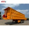 3 Axle 60 Tons 80 Tons Rear End Dump Trailer Rectangle Hydraulic Transport Coal Sand Rear Trailer Tipper Dump Trailer