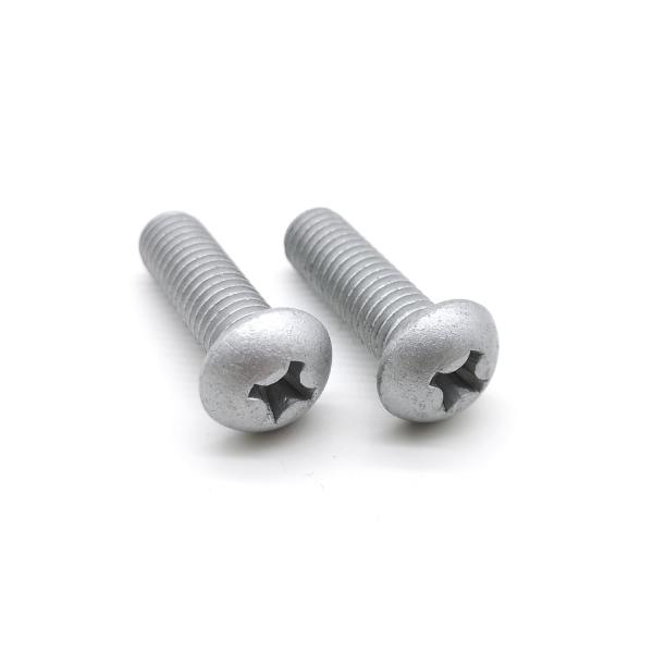 Zinc Aluminium Flake Coating Cross Recessed Pan Head Screw GB818 ISO7045