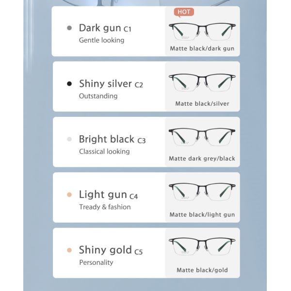 Взрослых Очкиes титана Mg Al винт чистых гибкий съемный