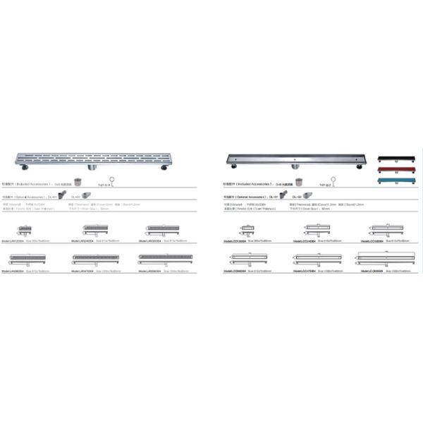 304 Stainless Steel Floor Drain Bathroom Accessories Nickel Strainer Style