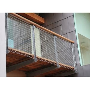 Durable Ferrule Stainless Steel cable Mesh factory Custom For Anti-Fall Fence