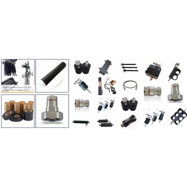 RF connector 4.3-10 male clamp type connector for 1/2