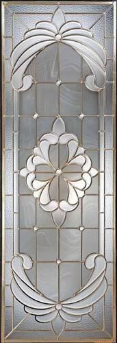 chrome  caming decorative door glass 1