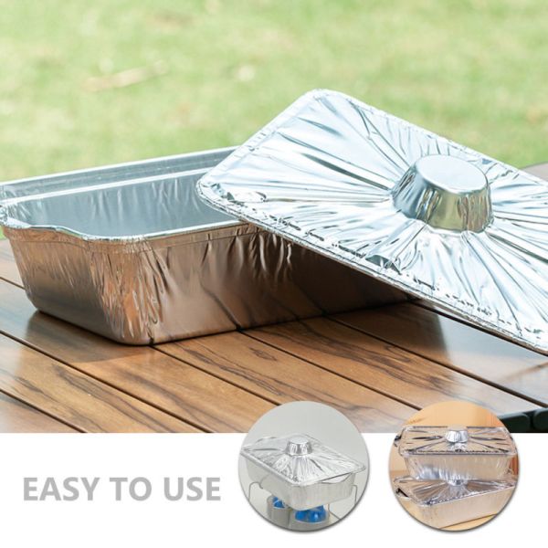 Roll Disposable Silver Baking Aluminum Tray for Takeaway Food Packaging
