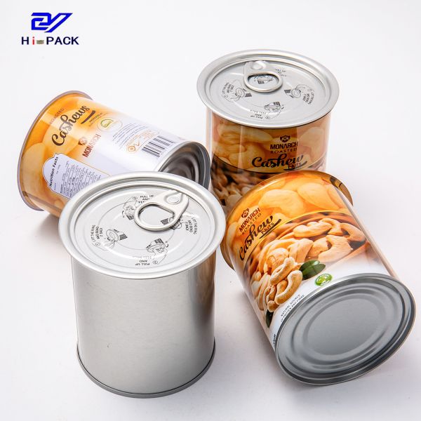 Peel Off Opening Round Tin Can D73x85mm Tin Packaging For Food