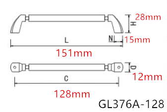 128mm Bathroom Dresser Pulls Oxidized Aluminum Combinate With Zinc Kitchen Cabinet Handles