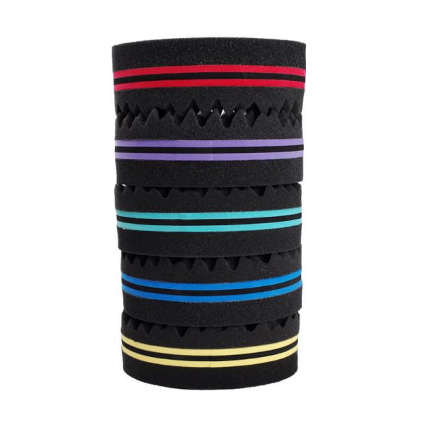 Red Blue Double Sided Twist Sponge 7mm Hole Afro Hair Twist Sponge
