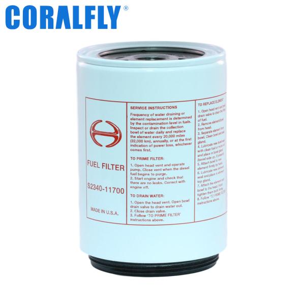 Filtro de combustível S2340-11700 do caminhão HINO do ODM do OEM de CORALFLY