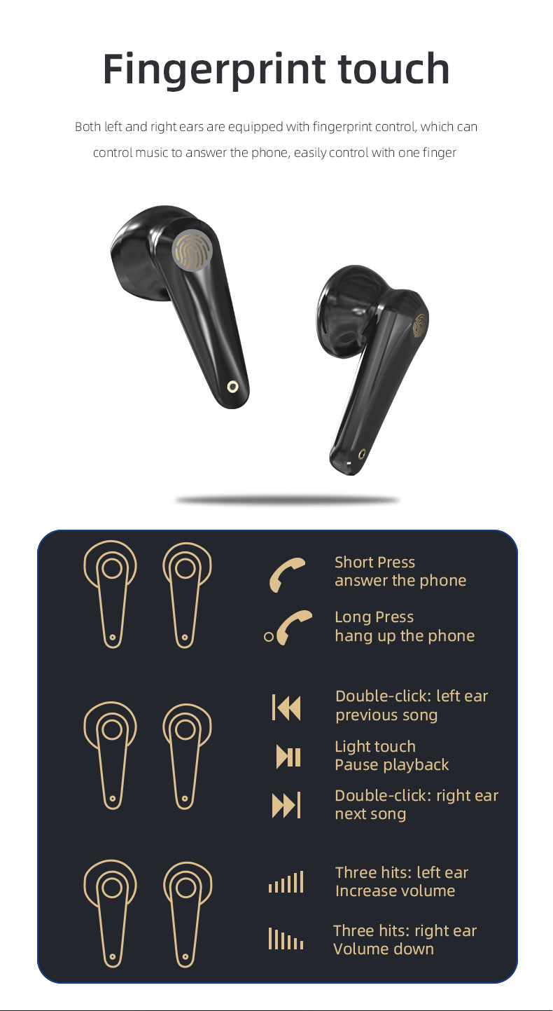 Диотическое обнаружение TWS Bluetooth беспроводное Earbuds уха XY-8