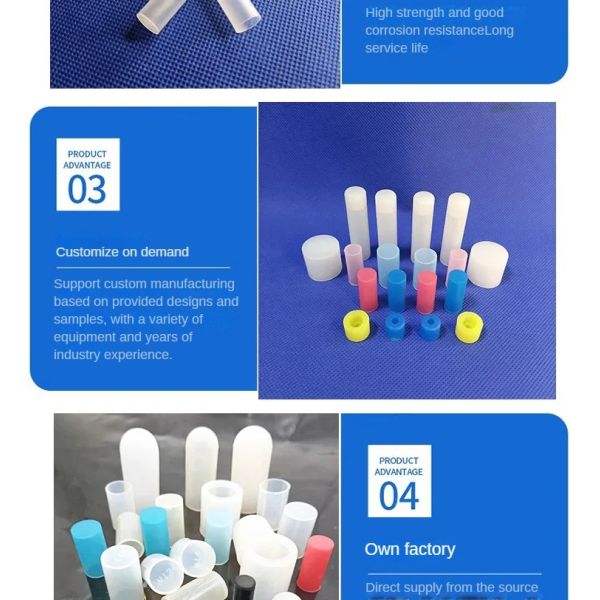 YZ-030 High Temperature Resistant Silicone Screw Waterproof Dustproof Soft Rubber Protective Sleeve with Round Structure