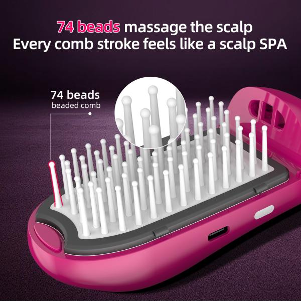 Blue Light IONIC Hair Comb 1W Scalp Massage Negative Ion Hair Comb