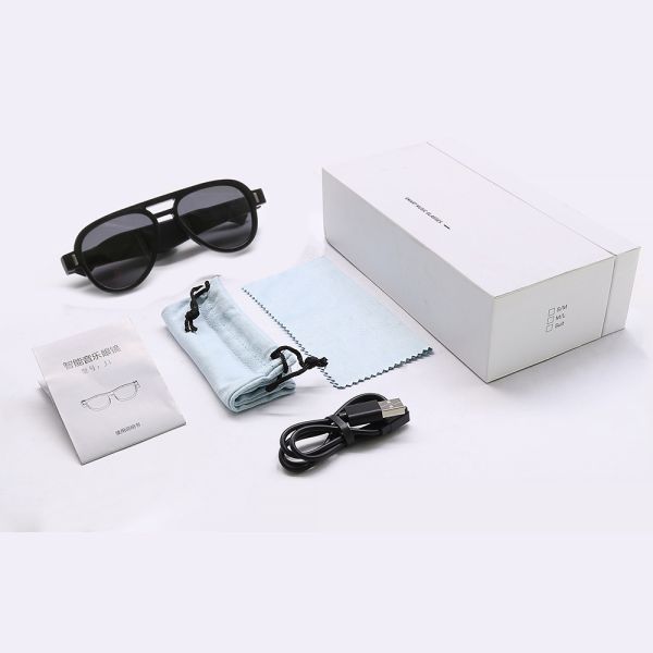 Fashion Glasses 2021 Directional audio Clear Frame Metal Folding  Reading Glasses  Portable Fold Smart Music Glasses
