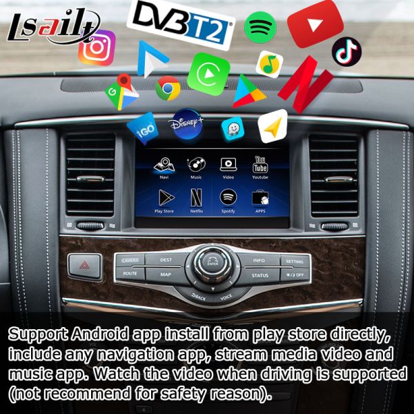 Infiniti QX80 QX56 Z62 carplay android авто многопальцевый HD сенсорный экран upgarde IT08