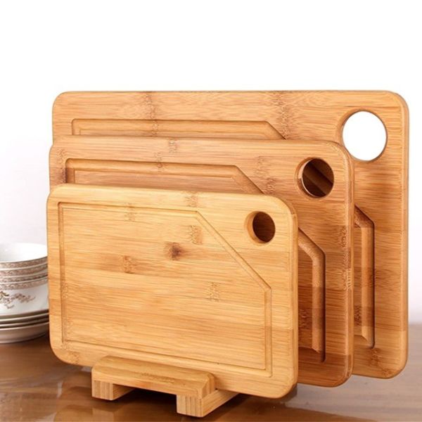 Unique Extra Large Bamboo Carving Board for Turkey Meat BBQ Customized Designs Accepted