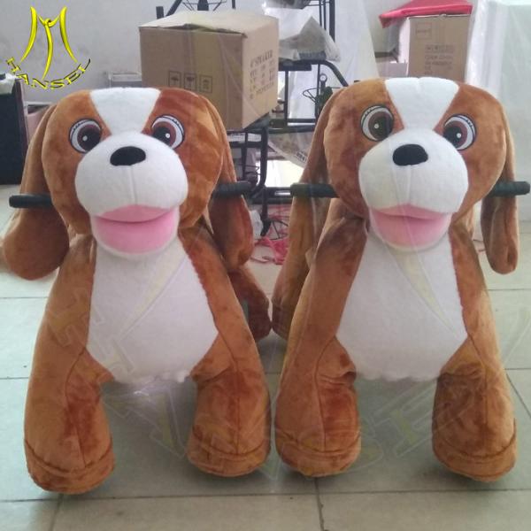 Hansel amusement park baby walkers plush horse electric toy ride