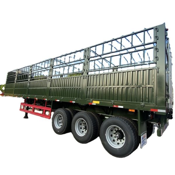 Cargo Transport 3 Axles Fence Stake Semi Trailer with WABCO Brake System