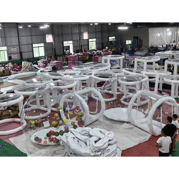 CE утвержденный воздушный насос прозрачный ПВХ материал дети играют пузырь воздушный шар дом