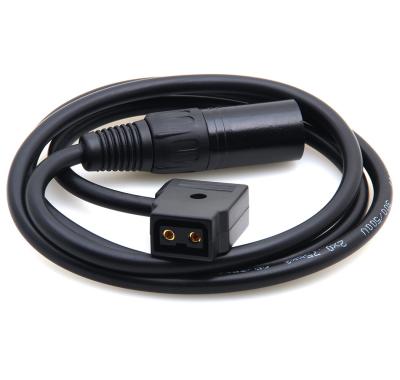Female To Male D Tap To XLR 4 Pin Cable For Camera Battery Power Supply