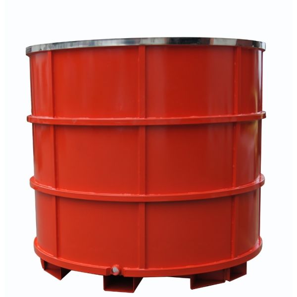 500L - 5000L 304 Stainless Steel Mixing Vessel Storage Tanks With Bottom Forklift Port