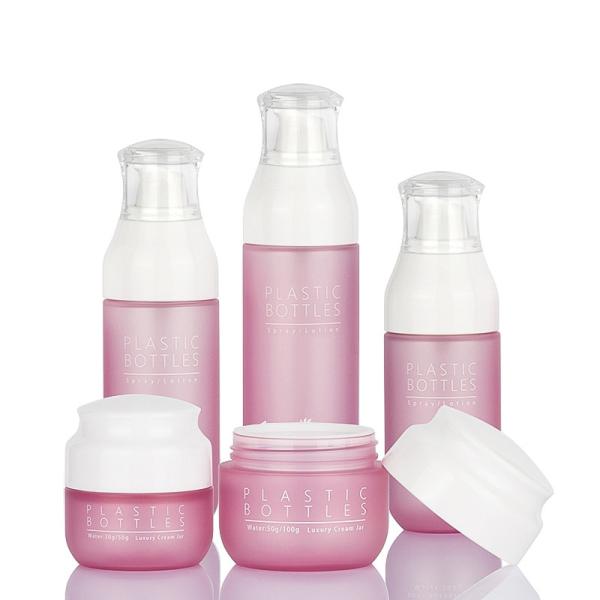 Luxury Pink Skincare Cosmetic Packaging sets Face Cream Lotion Bottles 138ml