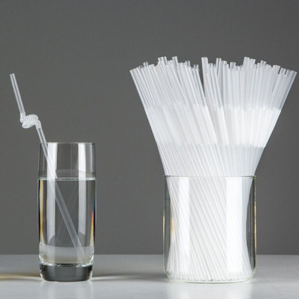 Colorful / Black Coffee Straws , Wedding Party Disposable Plastic Straws