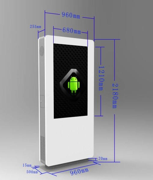 High Brightness Free Standing Digital Signage Outdoor 43 Inch 49 Inch 55 Inch