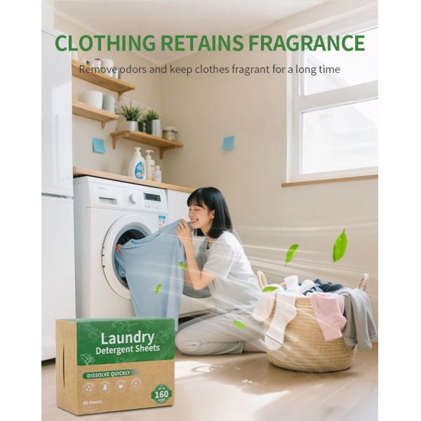 Des feuilles de détergent pour les vêtements biodégradables de 11*14 cm de 2,8-3 g/feuille avec 50% d'ingrédient actif pour le nettoyage en profondeur