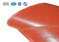 Tissu enduit de silicone de fibre de verre de côtés de Doubel de la résistance 500℉ à la corrosion
