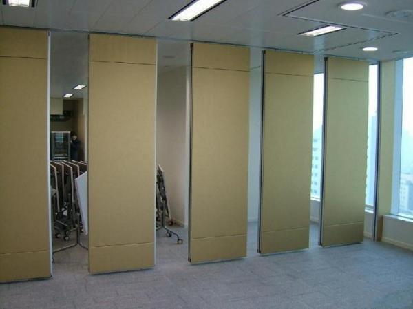 Portable Soundproof Banquet Hall Sliding Partition Walls / Hanging Room Dividers