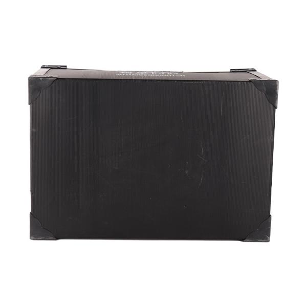 Recyclable Plastic Shipping Box Black Corrugated Box UV Resistant With Strong Frame