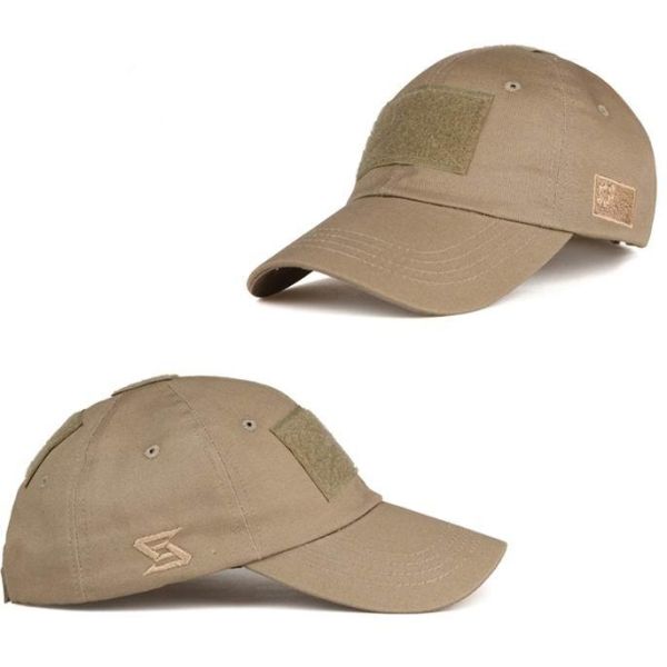 Velcro Patches Tactical Baseball Cap 100% Cotton 56cm Curve Brim