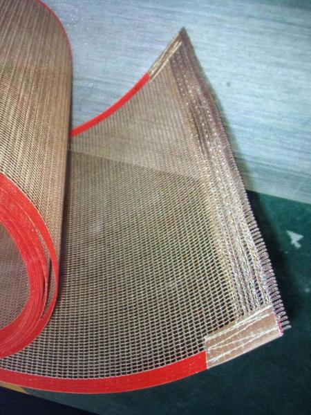 Superfície de alta temperatura revestida PTFE da vara da correia transportadora da fibra de vidro de Brown não