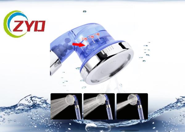 PC Blue Color Three Function Bathroom Shower SPA Rainfall Jetting Massage Handheld Water Saving Head Hand Shower