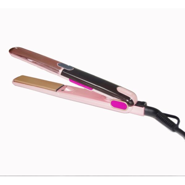 ABS Housing Rotary Knob Tourmaline Flat Iron Hair Straightener