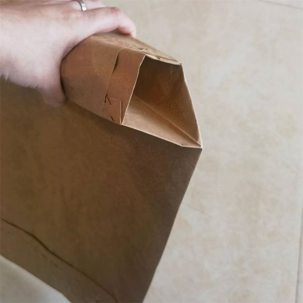 2 Layer 90GSM Paper Valve Bag with  Block Bottom for 50kg Cement Packaging Bags