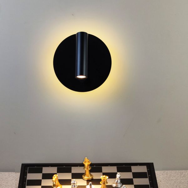 Manufacturer Creative rotating wall lamp bedside wall light bedroom hotel with switch spotlight reading lamps