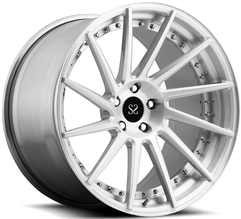 18~22 Inch Brushed 2 Piece Forged Wheels Universal Fit with 6061 T6 Aluminum Alloy