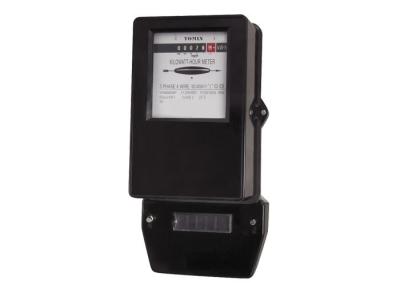 Black Accuracy 2.0 Three Phase Energy Meter With Glass Window Bakelite Base