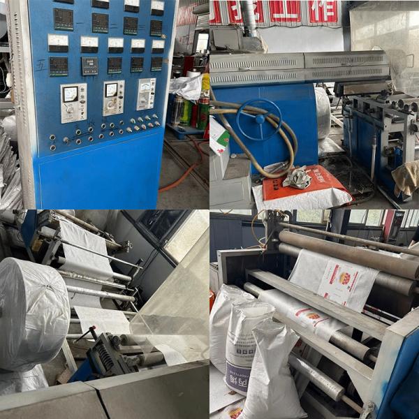 Used PP PE Tarpaulin Fabric Extrusion Lamination Machine Plastic Woven Bag Coating Machine
