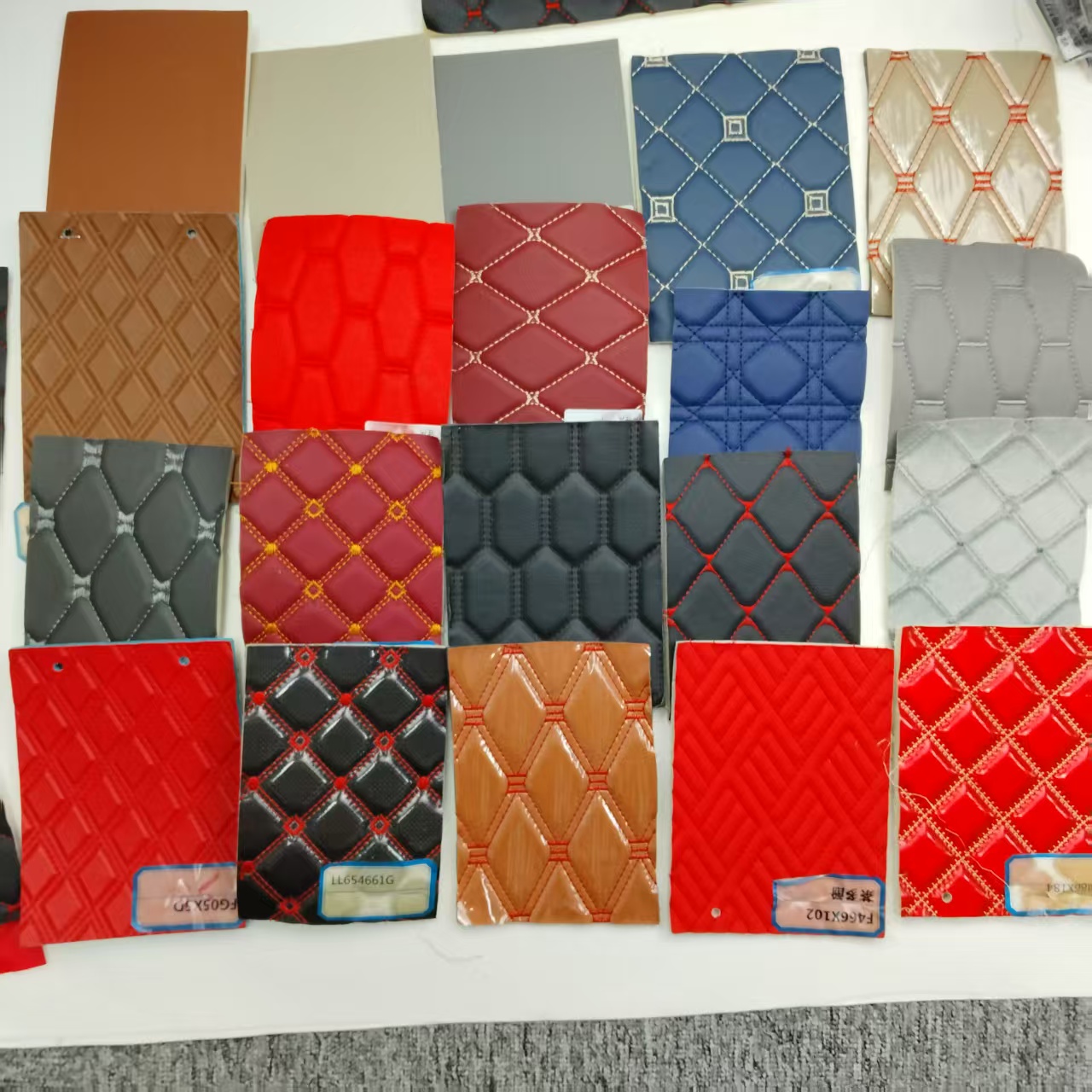 Exquisite Quilted Leather Embroidery Comfortable Base Stretchable for Home Textiles Bags Sofas Outdoor Garments Blackout Feature
