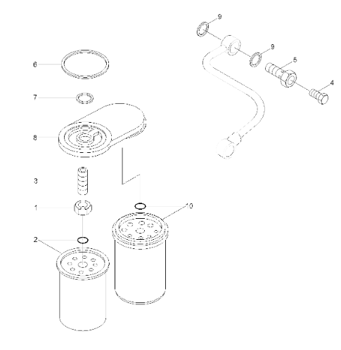 3897331 Fuel Filter For HYUNDAI Excavator Filter R170W3 R200W3