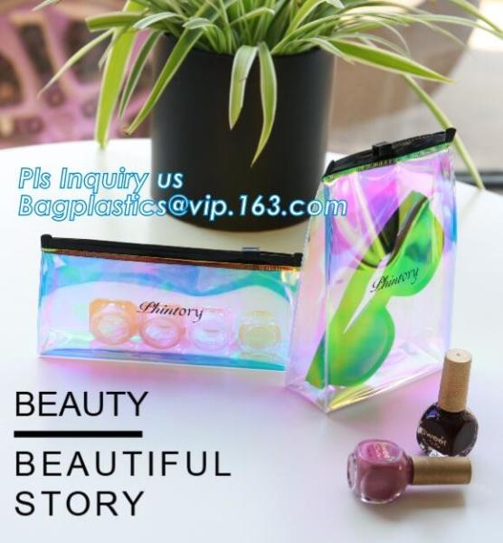 k plastic waterproof bag for swimsuit, slider zipper pvc pouch k bag, facial mask bag custom retail bags cus