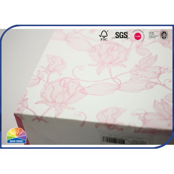 Хозяйственные сумки цветка порошка яркого блеска бумажные с ручкой хлопка