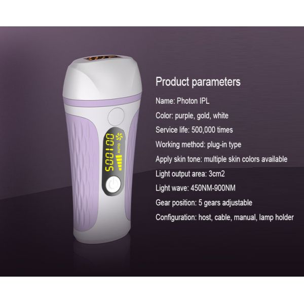 500000 Flashes Mini Hair Removal Machine Permanent Hair Removal System