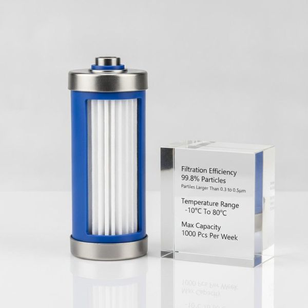 Filtration Efficiency 998 Percent Particles Larger Than 03 to 05um Cartridge Filter Element Temperature Range Minus 10°C To 80°C Max Capacity 1000 Pcs Per Week