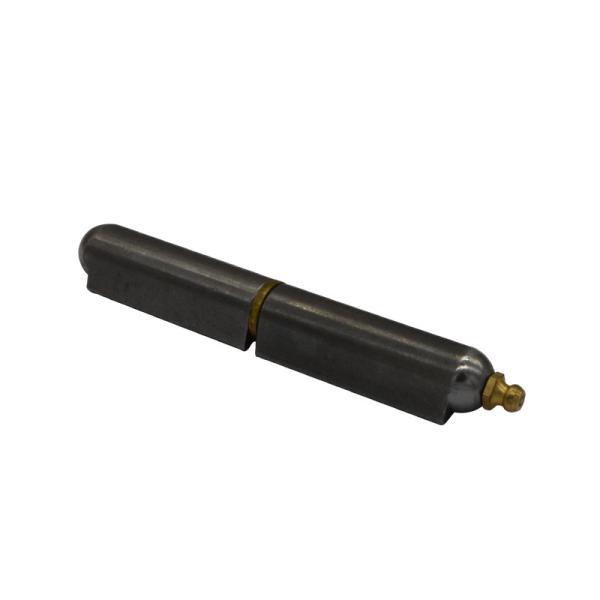 Weld on hinge PH612 with grease fitting, material: steel, stainless steel, or aluminium, self color finishing,