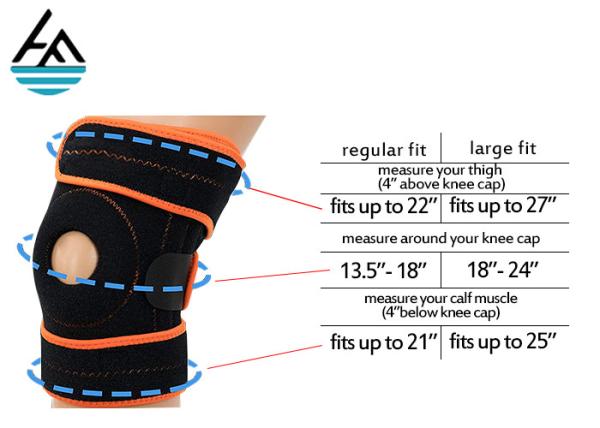 Adjustable Waterproof Neoprene Knee Sleeve For Men Women Sport Protection