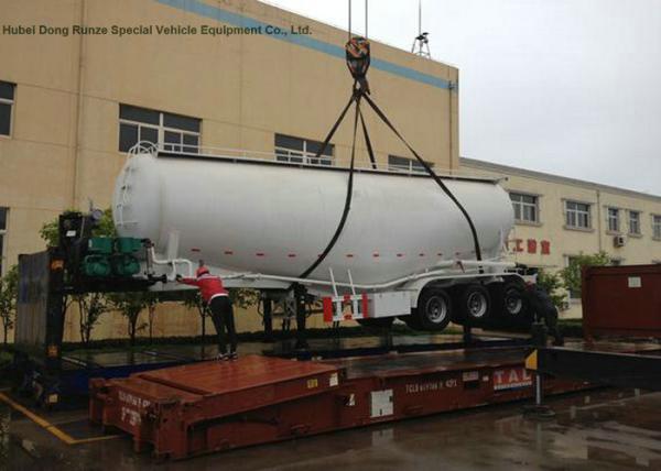 Bulk Cement Tank Semi Trailer For Transportation , Tanker Truck Trailer 40cbm Capaciy