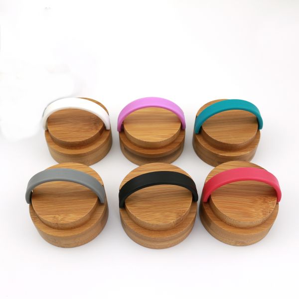 wooden lid Bamboo  lid  for glass bottle  Custom water bottle lid